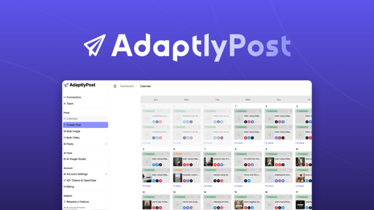 Programar publicaciones en redes sociales con IA en AdaptlyPost